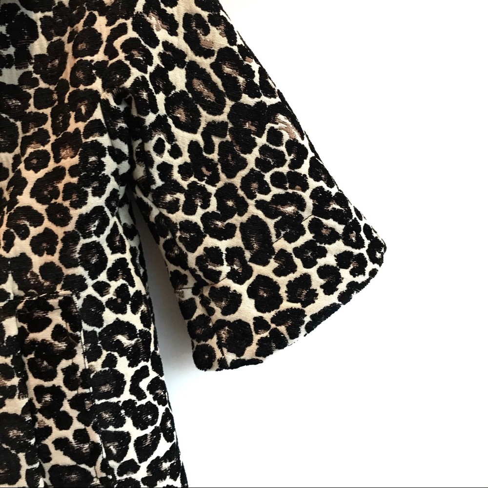 LEOPARD ANIMAL PRINT SHORT COAT - Picture 3 of 5